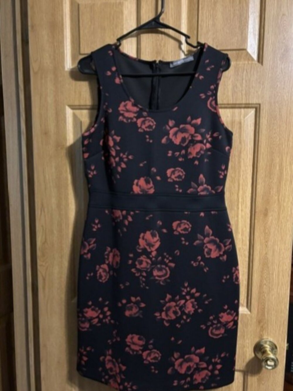 Avon Signature Collection Red & Black Sheath Dress Size 10-12